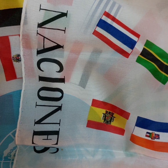 Vintage Scarf United Nations 1960s - Picture 9 of 15